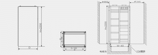 GCK 低压抽屉柜成套开关设备安装尺寸