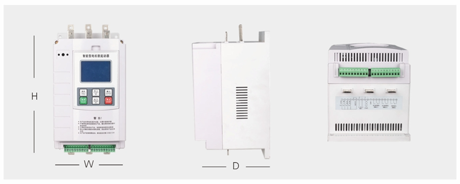 5.5kW~55kW旁路软启动器外形图